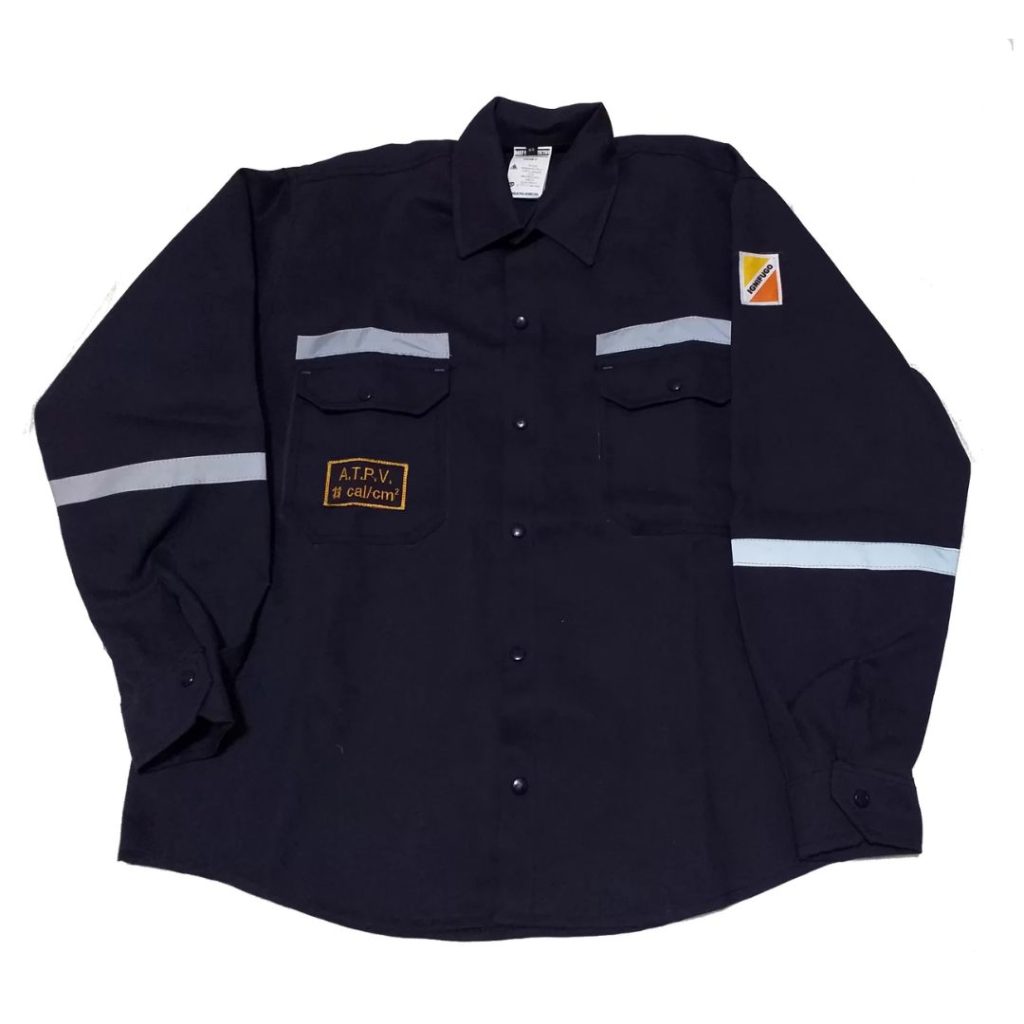 CAMISA IGNIFUGA NOMEX 4.5OZ C/RFLC OMM