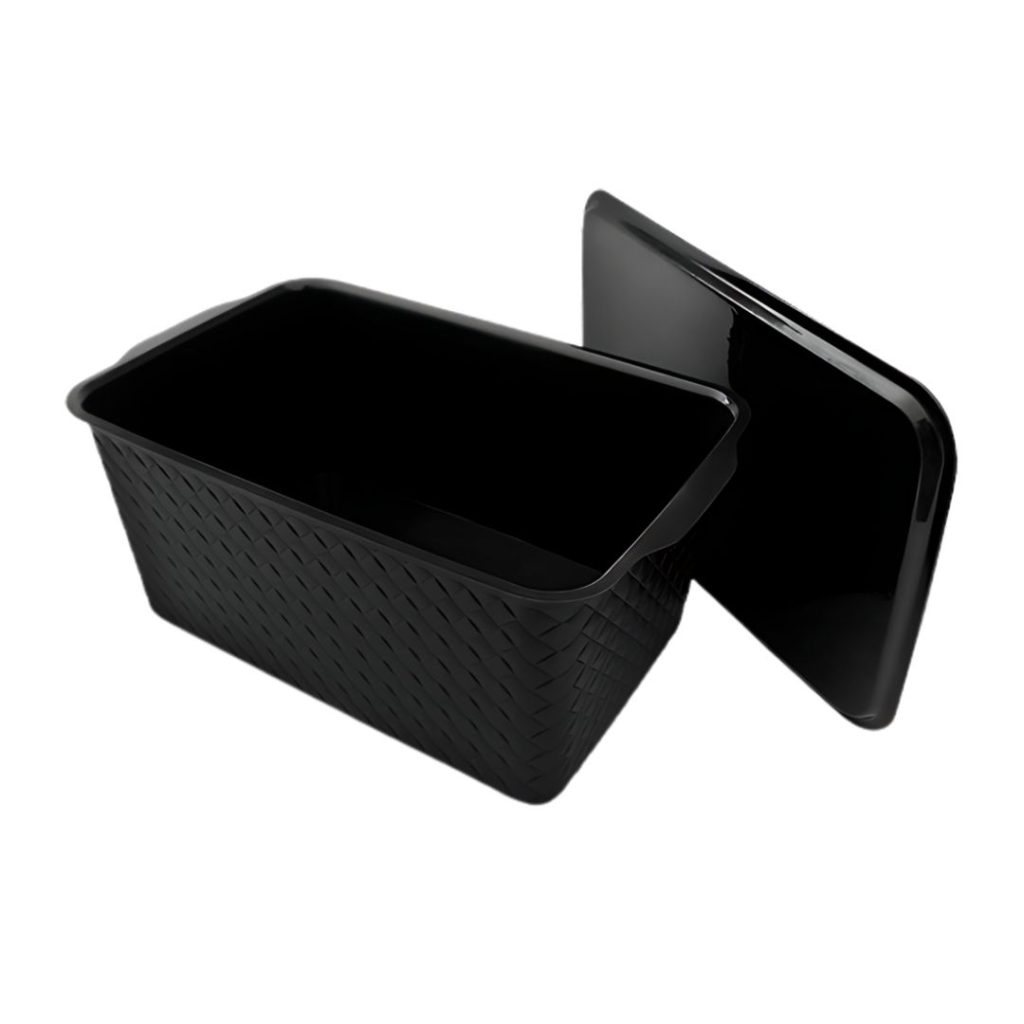 CANASTO TRAMADO CON TAPA