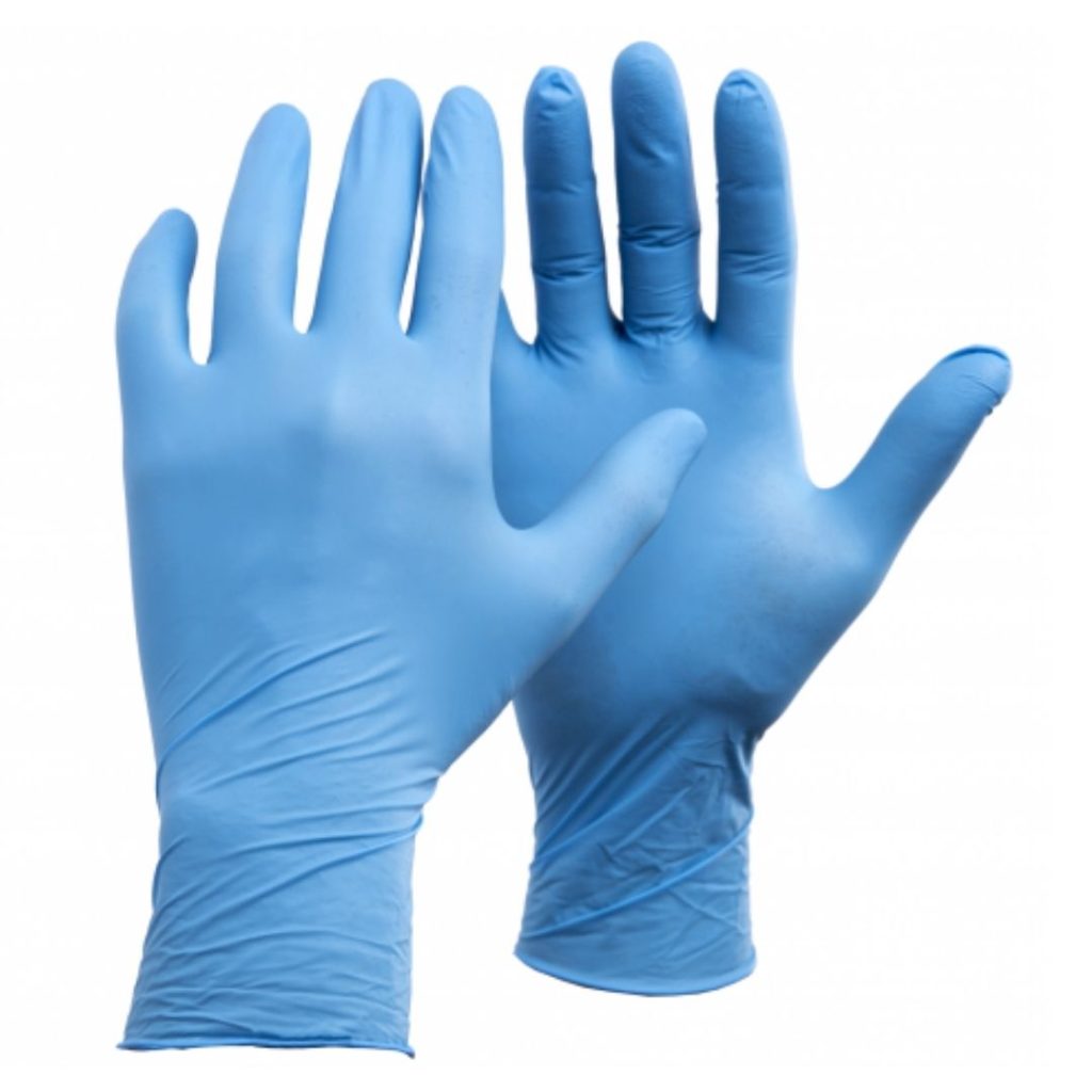GUANTE DESCARTABLE NITRILO AZUL STEELPRO